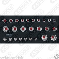 "Ks Tools SCS 1/2\" SteckschlüSsel-Satz, 26-Tlg. In 1/3 Systemeinlage 713.4026"