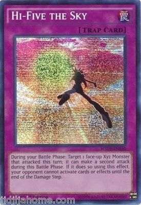 WSUP EN030 1ST ED 1X HIGH FIVE THE SKY PRISMATIC SECRET RARE CARD