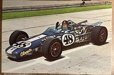 Vintage Indianapolis Motor Speedway Jumbo Postcard, Dan Gurney