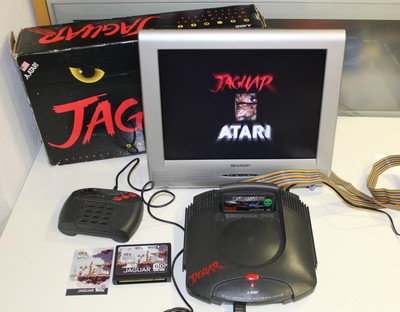 Konsole - Atari Jaguar - OVP + Cybermorph + Jaguar Game Drive RetroHQ