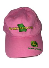 John Deere Womens Ball Cap Hat Adjustable Pink Sydenstricker READ