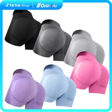 TIKTOK High Waist Sport Yoga Workout Gym Scrunch Butt Lifting Booty Shorts Pants
