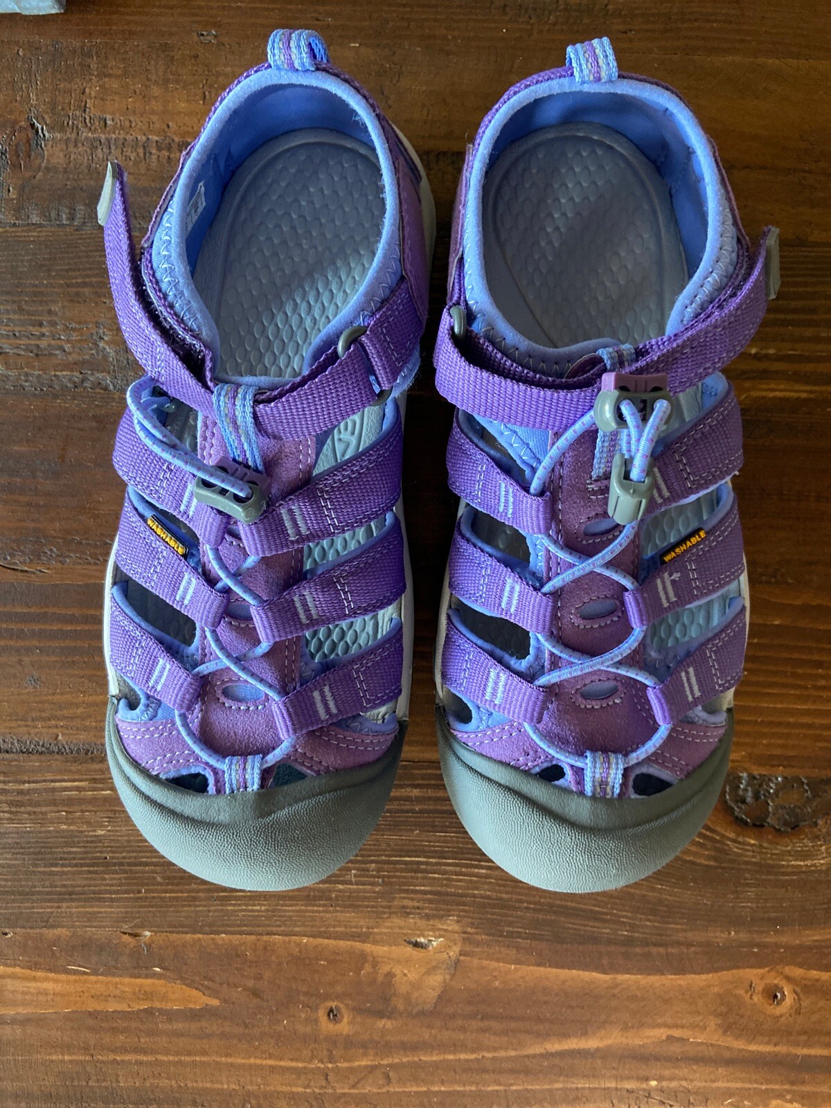 KEEN 1014263 Newport Bungee Hiking Trail Water Sandals Womens 5 Purple Blue EUC