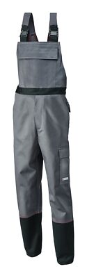 Planam Schweißerlatzhose Weld Shield, Größe 52, grau/schwarz - 5530052