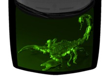 Robotic Scorpion Metallic Cyborg Neon Green Truck Wrap Vinyl Car Graphic Decal