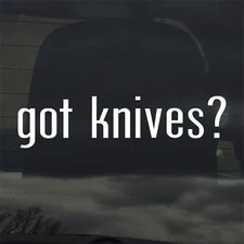 Got Knives? Custom Vinyl Sticker Decal EDC Handmade Blade Pocket