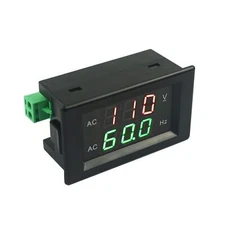 Digital Ac Voltage Frequency Meter Ac 80500v Voltmeter 4565hz Frequency Counter 