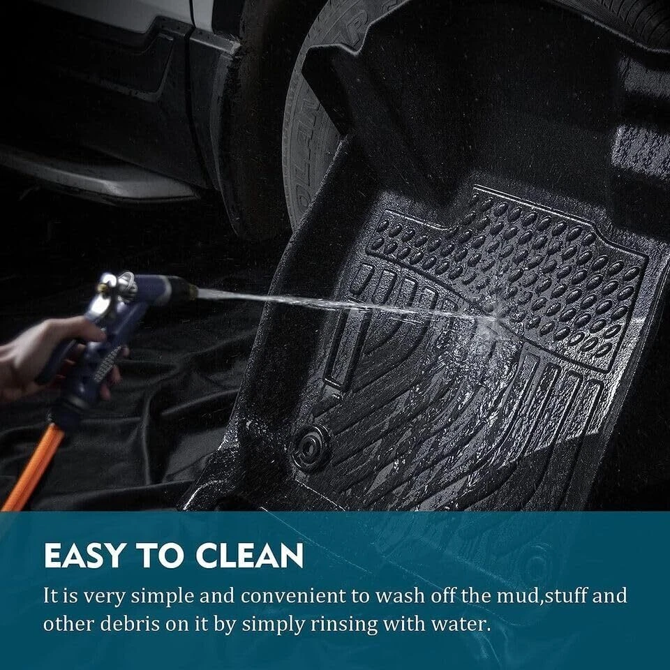 Alfombrillas de goma TPE para todo tipo de clima para Nissan Rogue 2014-2020 3 piezas Foto 3 de 4