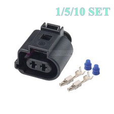 Enchufe conector de enchufe de motor de freno trasero automotriz de 2 pines para VW Audi Skoda Seat