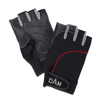 DAM Neo Tec Half Finger Glove M  L  XL Neopren Angler Handschuh