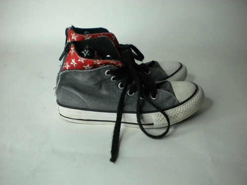 Converse CT All Star Zip Back Kids High Top Gray Sneakers Size 12 - Picture 5 of 10