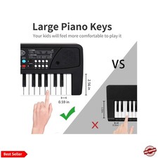 37 Key Upgrade Piano Keyboard for Kids Musical Toys Ages 3-5 Beginners Keyboa...