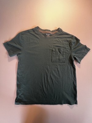 Old Navy kids youth Blue Green Pocket T Tee Shirt L large 10 12 soft school