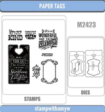 PAPER TAGS Cutting Dies and Stamps Scrapbook DIY Greeting Card Handmade