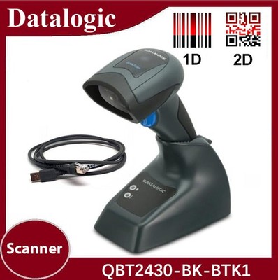 Datalogic Quickscan QBT2430-BK-BTK1 Wireless Bluetooth 2D Barcode Scanner Reader