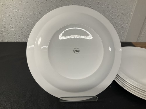 Set of 6 VTG Corning Centura White Dinner Plate Tulip Rim 10.5" USA Made White - Picture 13 of 15