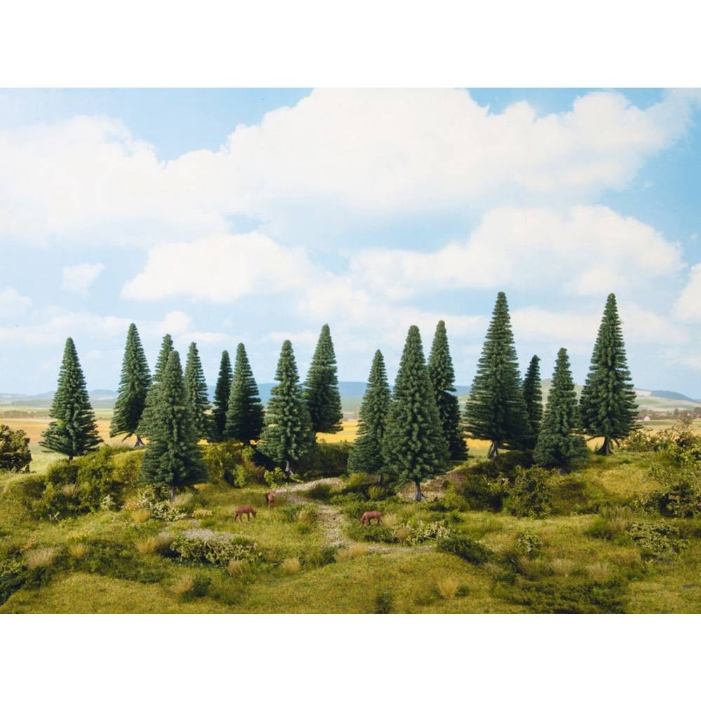 Sapins miniatures HO NOCH 0024640 lot de 8 arbres de 10 à 14 cm pour modélisme