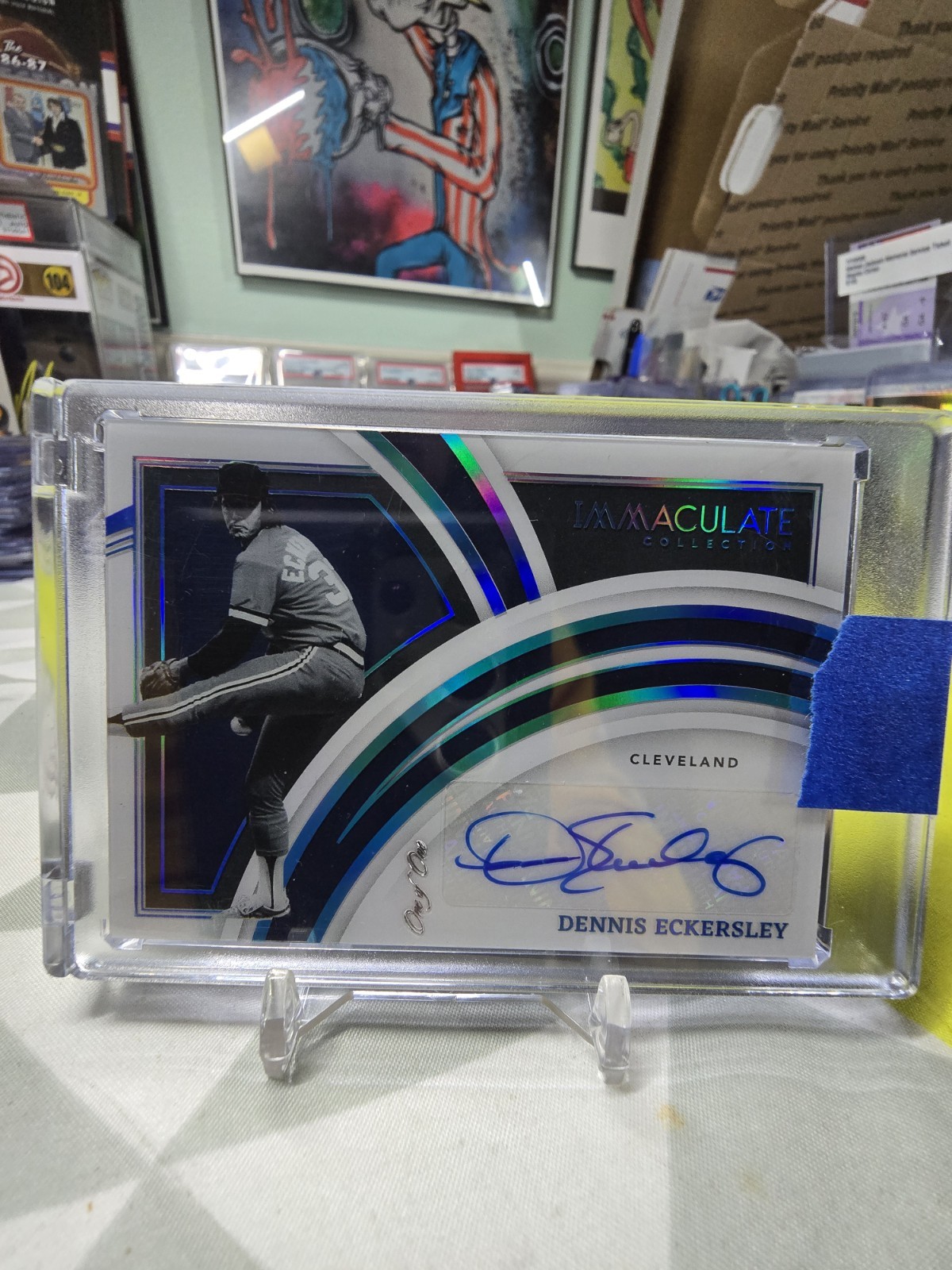 2022 Panini Immaculate Baseball 1/1 Dennis Eckersley Auto Foil #CIS-DE Indians