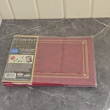 Pioneer E-Z Load 5X7 Memory Book 20 Top Loading Pages Acid Free Red NEW
