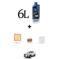 Hoffcar Wartungsset 3 Filter Und 6L ÖL FüR Chevrolet Trax 1.7 Cdti 96KW Ab 20
