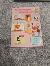 Be My Valentine Charlie Brown Book 1976 Pink Paperback Rare Charles M Schulz