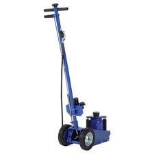 77000 Lbs Air Hydraulic Floor Jack 35 Ton Low Profile 10-21.19 Dual Power Blue