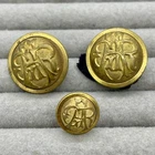 Lot 3 GAR Grand Army of the Republic Uniform Buttons Antique Gold Gilt