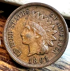 1891 Indian Cent Nice Original Choice XF CHRC