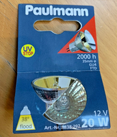 Paulmann Halogenlampe Gold 8838.297 Deco Akzent 12V 20W Flood 38º GU4 Dimmbar