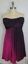VTG XSCAPE by Joanna Chen Purple Bubble Hem Ombre Dress 12 Prom HOCO Formal