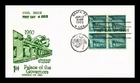 SANTA FE NEW MEXICO PALACE OF THE GOVERNORS 1960 COILS GOLDCRAFT CACHET FDC UNAD