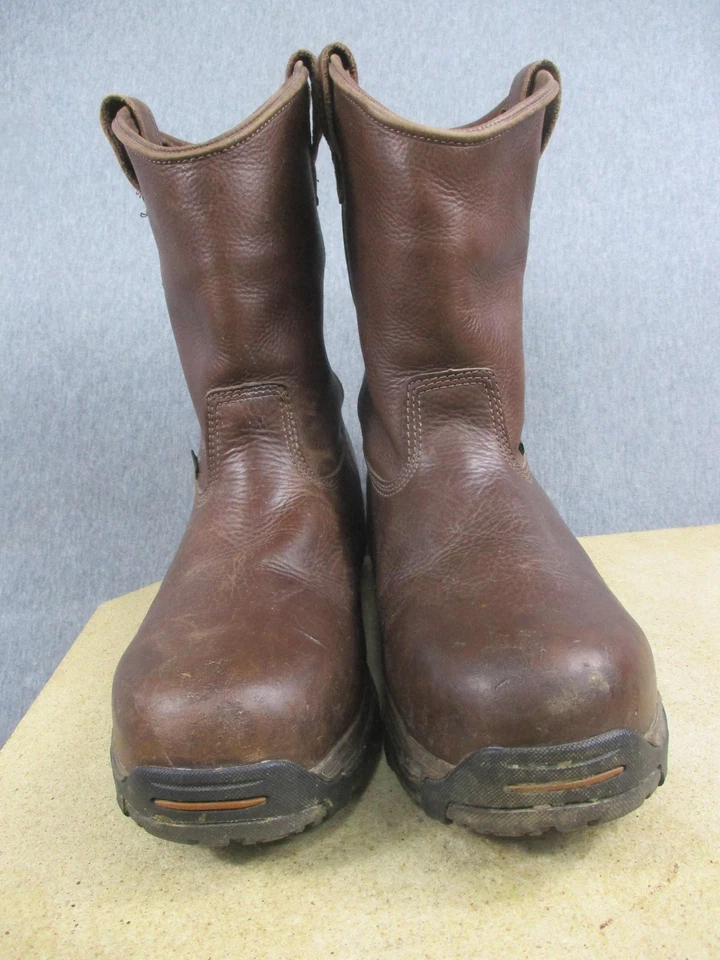 Georgia Boot Botas Para Hombre Talla 13 Marrón Impermeable Wellington Puntera de Trabajo G4693 Foto 4 de 4