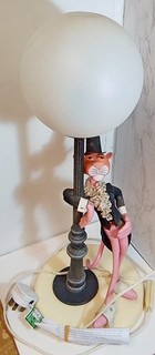 Vintage Pink Panther Table Lamp By Nuovo Linea Zero