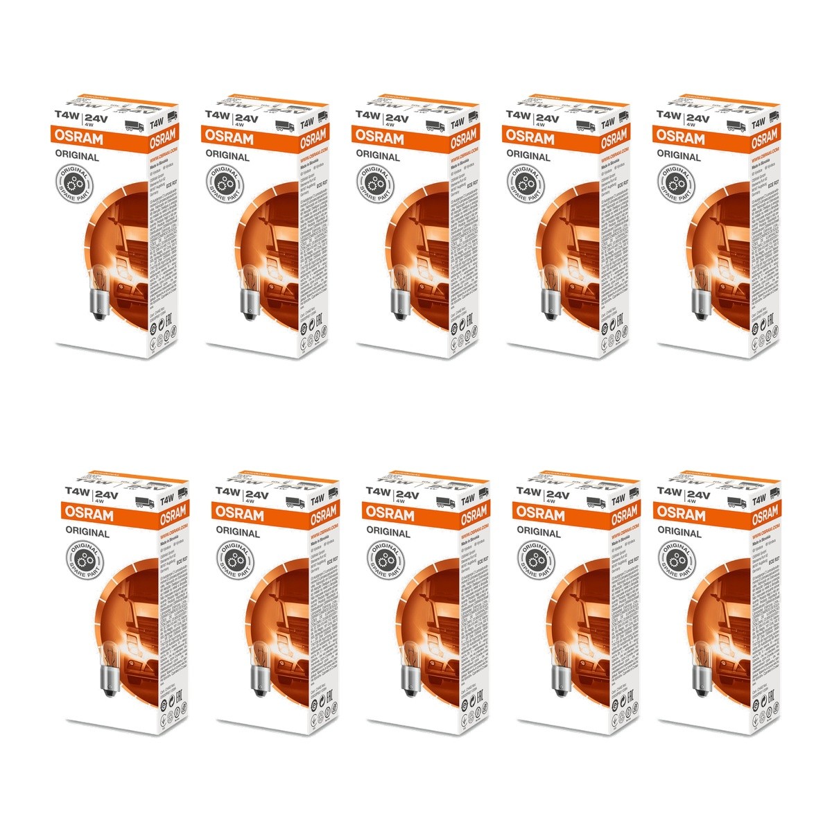 30 Bombillas T4W 24V Licht-Experte OSRAM ORIGINAL LINE Apta Para Diversos PKW - Imagen 2