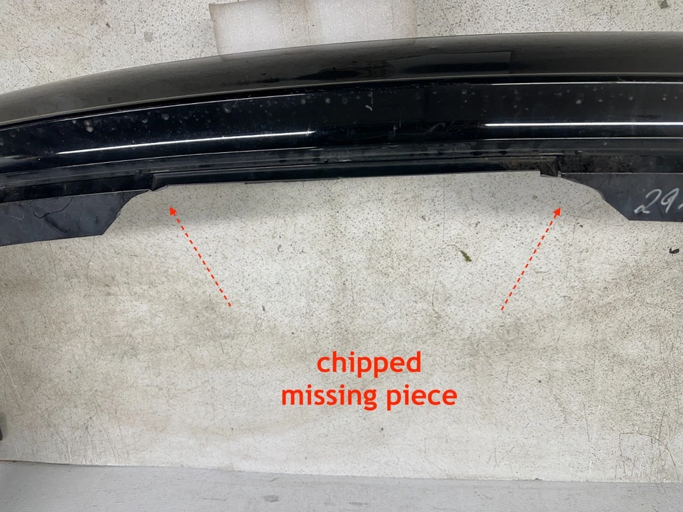 2000-2003 BMW E39 M5 Rear Bumper Cover Trim Diffuser Panel OEM Missing Chipped Foto 4 de 4