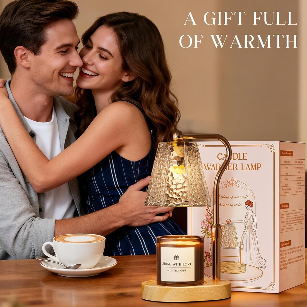 Aromatherapy Candle Warmer Lamp Melting Wax Dimmable Adjustable Night Light Gift — image 8