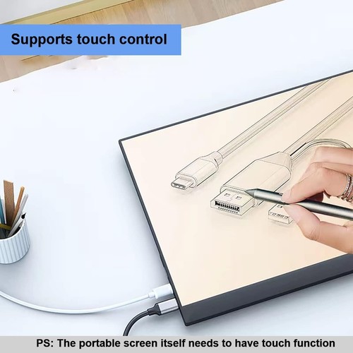 WJESOG DisplayPort to USB C Cable 6.6ft 4K@60Hz Adapter for MacBook iPad Nreal - 第 6/8 張圖片
