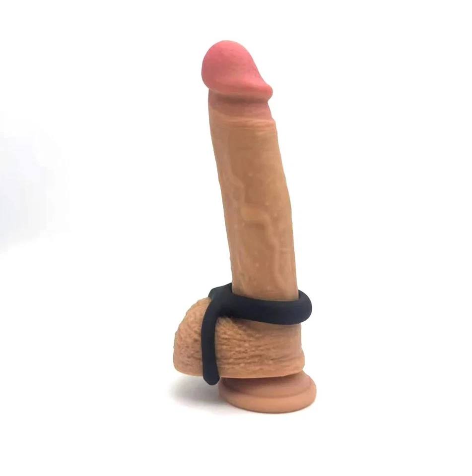 Ультрамягкое жидкое силиконовое суперэластичное двойное кольцо Gavid с кокетливым и шариковым кольцом - Изображение 2 из 4