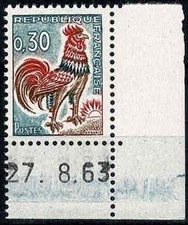 FRANCE 1962 COQ de DECARIS  n° 1331A neuf ★★ luxe / MNH CD 27.8.63