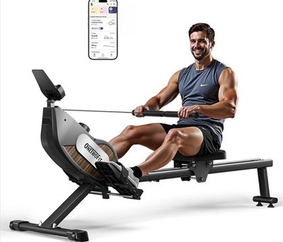ONETWOFIT Rudergerät Für Zuhause Klappbar Pro, Stepper Für Zuhause, Crosstrainer