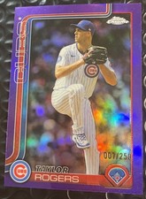 2025 Topps Chrome Update Series Taylor Rogers #USC147 Purple Refractor 007/250