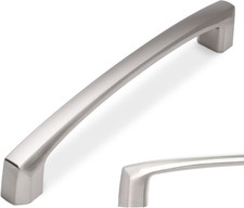 10 Pack 5 Inch Kitchen Cabinet Handles Brushed Satin Nickel Cabinet Pulls Silver