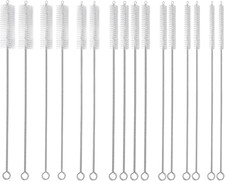 16 Pcs Bendable Bristle Straw Cleaner Brush Kit, Multi-Size Cleaning Brush for V