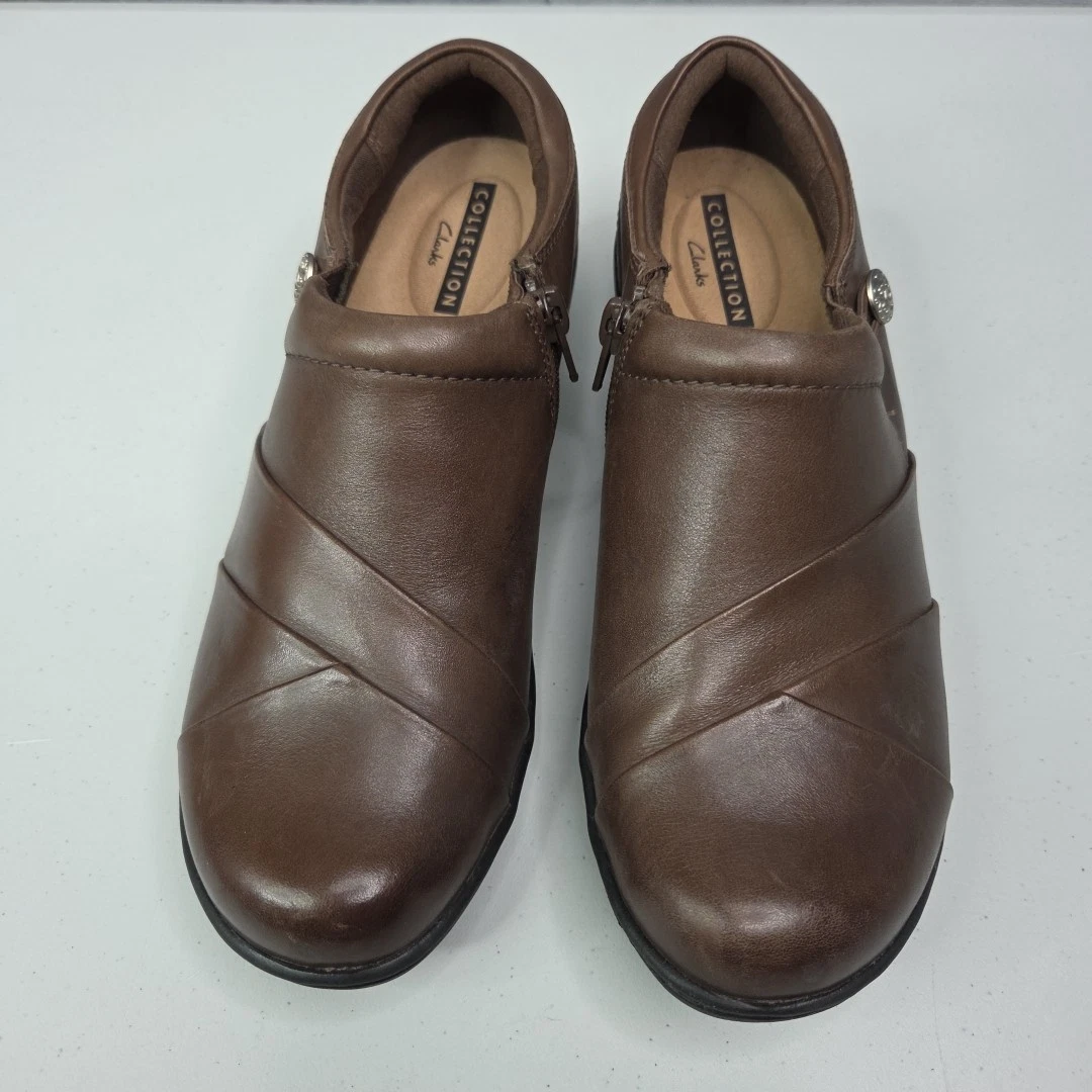 Mocassino donna Clarks Channing Ann in pelle marrone taglia 8 5