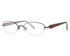 VERA WANG ALLURE BROWN New Optical Eyeglass Frame For Women w/Stones 52 17 135