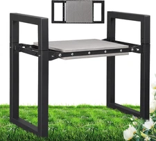 Garden Kneeler and Seat, 12.7" Wide Folding Heavy Duty Gardening Bench with Hand