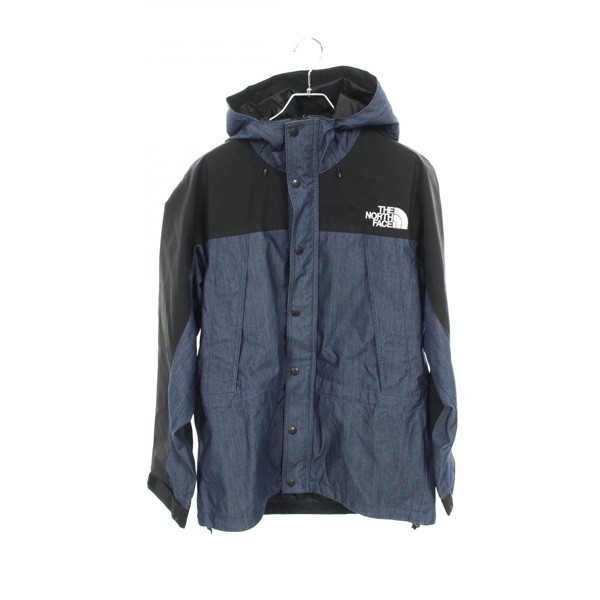 The North Face Mountain Light Denim Jacket Navy Nylon L Men's Vintage