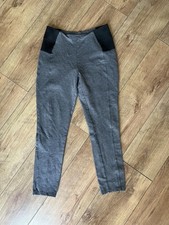 Esmara Grey & Black Panel Leggings UK M