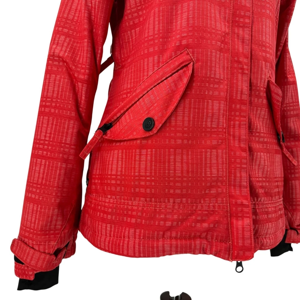 Chaqueta 686 XS para mujer fiel aislada manual con capucha cremallera esquí snowboard roja Foto 3 de 4