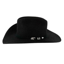 Stetson 4X Corral Black Buffalo Felt Cowboy Western Hat - Size 7 1/8